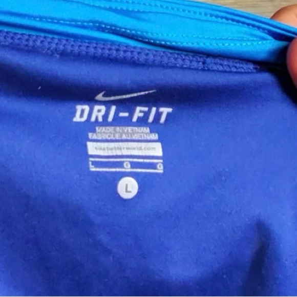Nike Dri Fit Blue Athletic Running Shorts - Picture 6 of 7